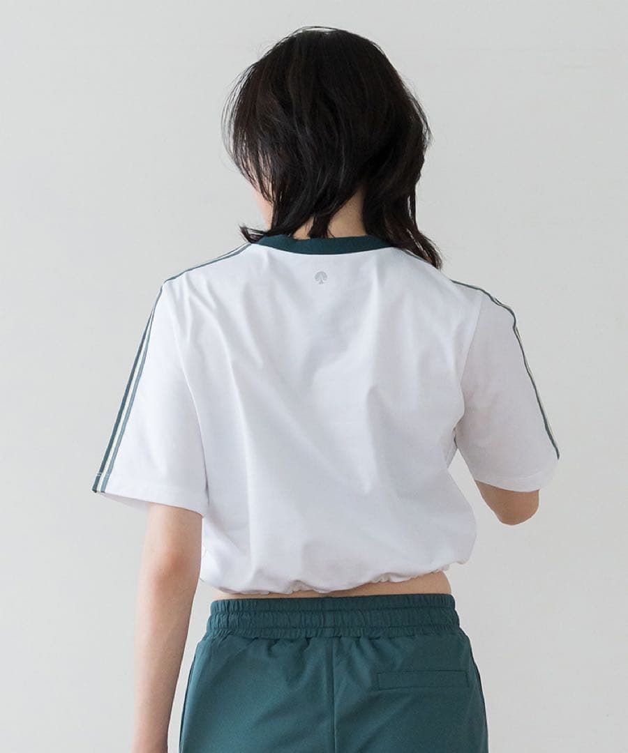 【SUKALA】ブラトップ付きラインクロップドTee サイズL L 【新品】完売