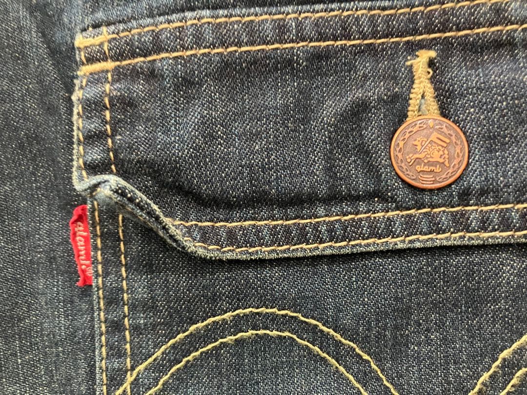 glamb インディゴブルー デニム　オールインワン新品タグ付き　サイズ2