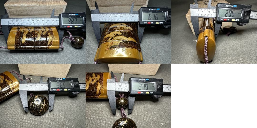 Kanさん　専用 蒔絵　印籠　金箔　松柄　漆器 根付　古美術品　 細密細工