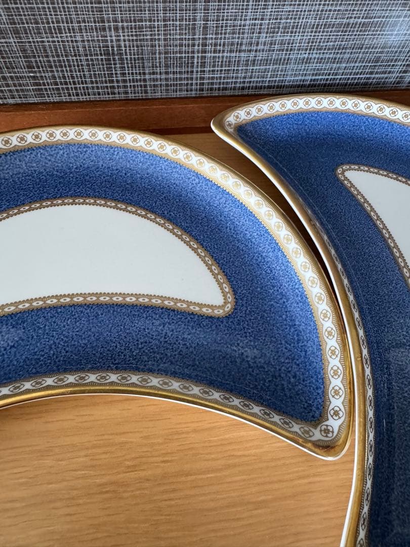 ウェッジウッド　ユーランダー　ブルー　クレセント　二枚セット