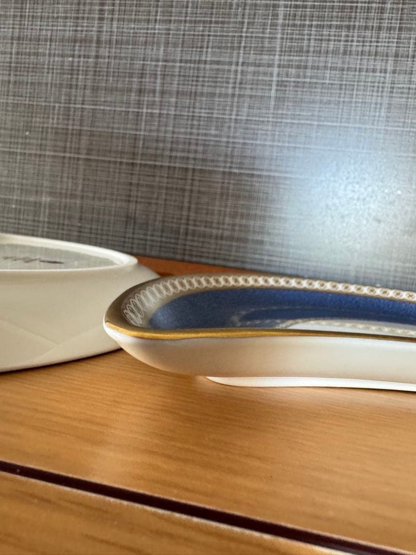 ウェッジウッド　ユーランダー　ブルー　クレセント　二枚セット