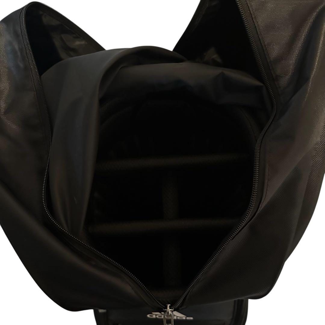 adidas ゴルフキャディーバック 黒赤白アデダス