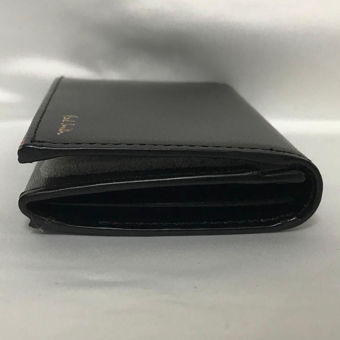 Paul Smith シグネチャーストライプ ティッピング 名刺入れ ブラック