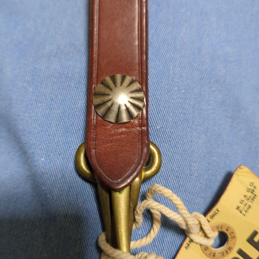 RRL ブラウンレザーコンチョ付キーホルダー　新品未使用