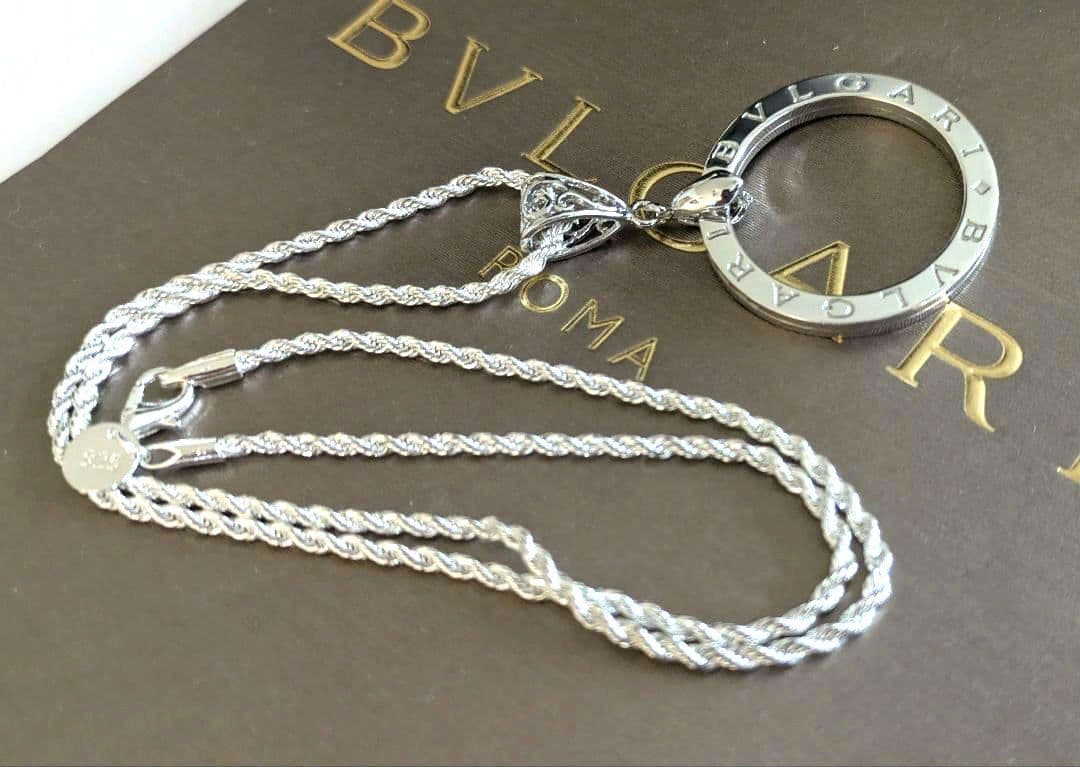 最終お値下げ【極美品】ブルガリ キーリング シルバー正規品 ネックレス ケース付