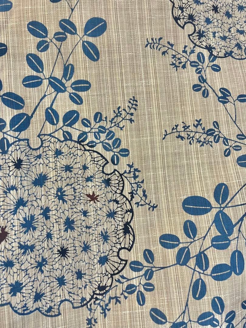 竺仙　浴衣　奥州小紋