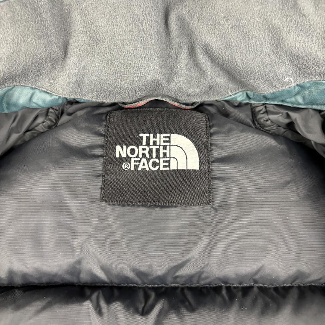 ノースフェイス ダウンジャケット モスグリーン 黒 メンズ XL 700フィル