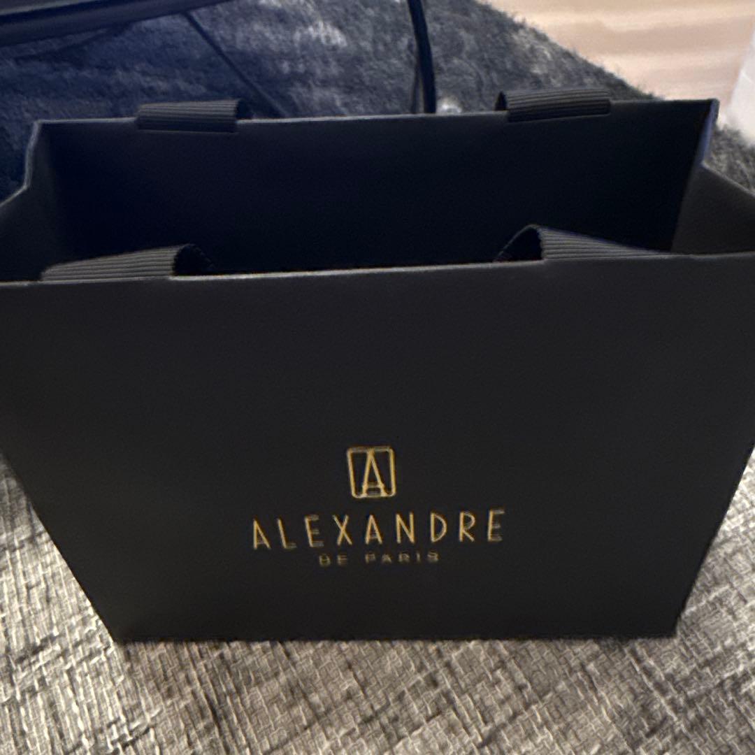 【新品、未使用】ALEXANDRE DE PARIS ブラックヘアクリップ