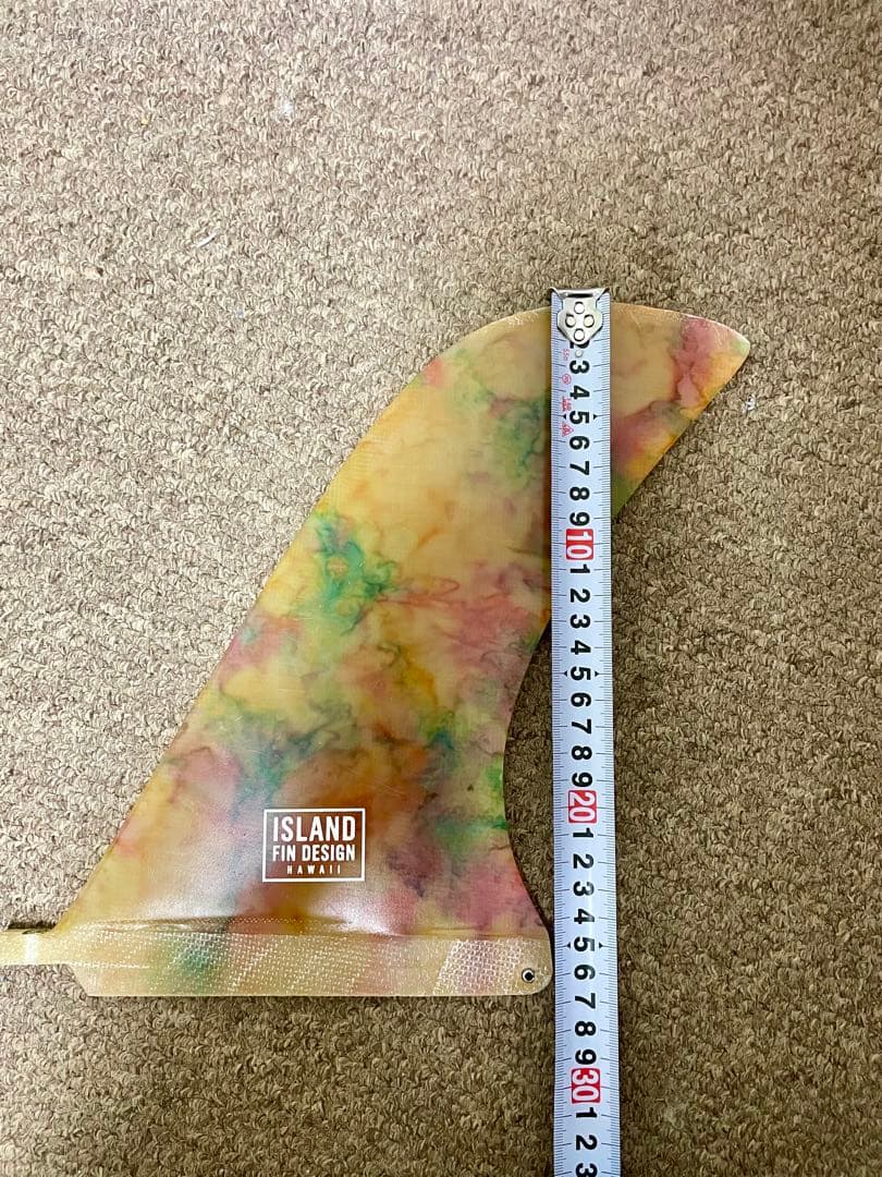 サーフィン　ロングボード　アイランドフィン　シングルボックスフィン　