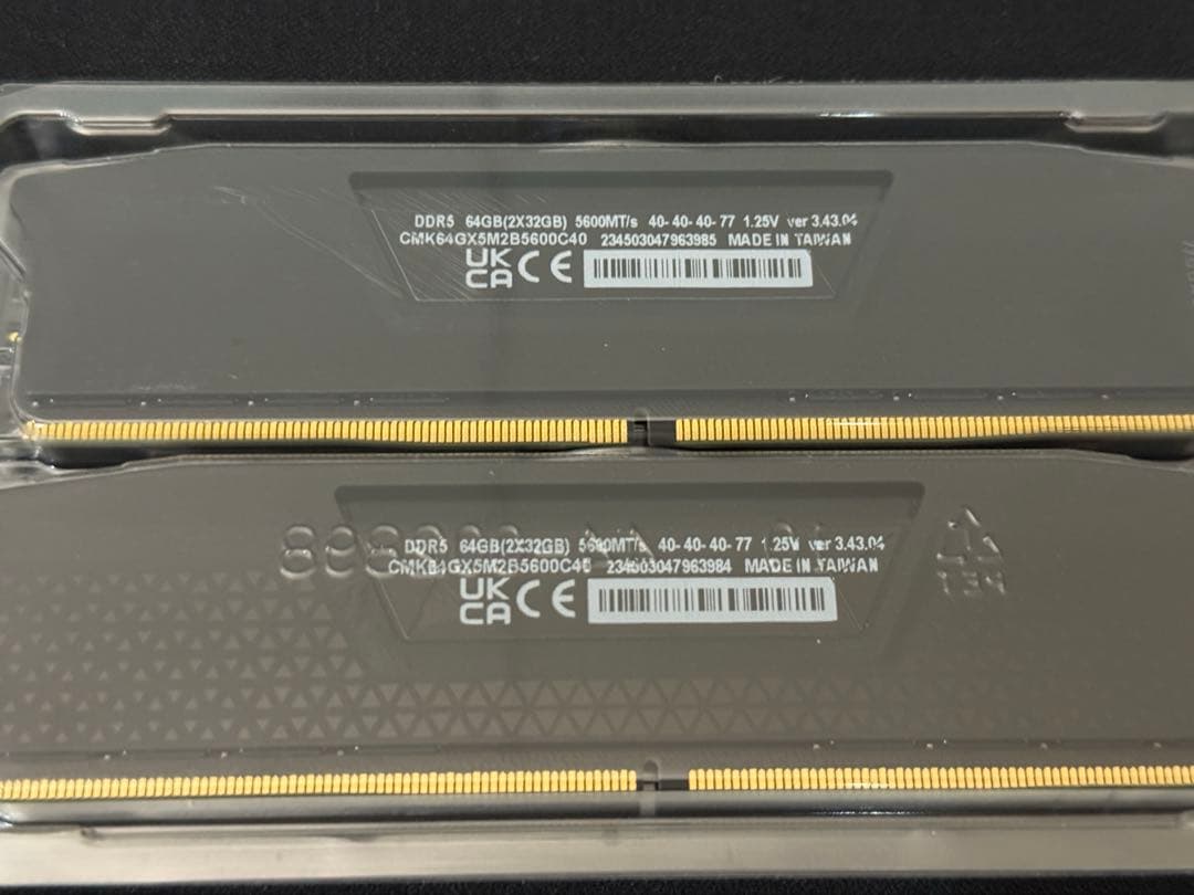 CORSAIR 32GB×2 DDR5-5600MHz PC5-41600