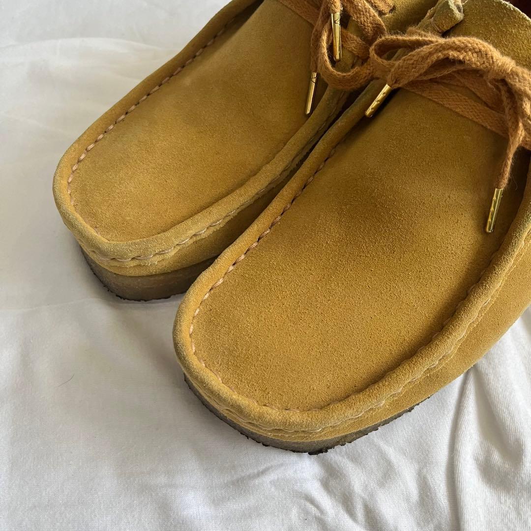 35周年 stussy Clarks ワラビー 25.5cm イエロー