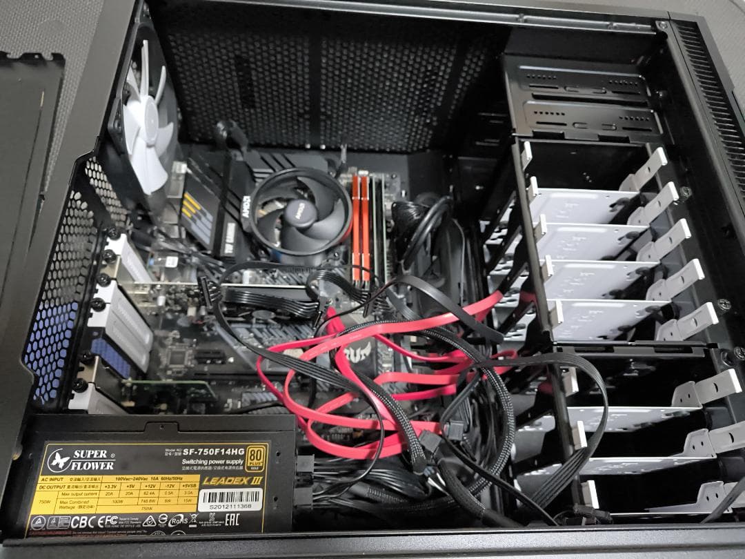 フルタワーPC AMD Ryzen 5600X メモリー96GB 自作PC