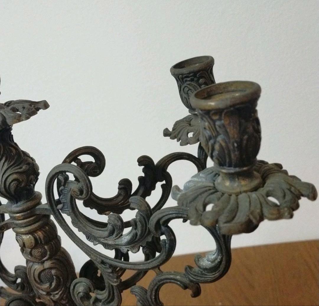 イタリア製　アンティークキャンドルスタンド