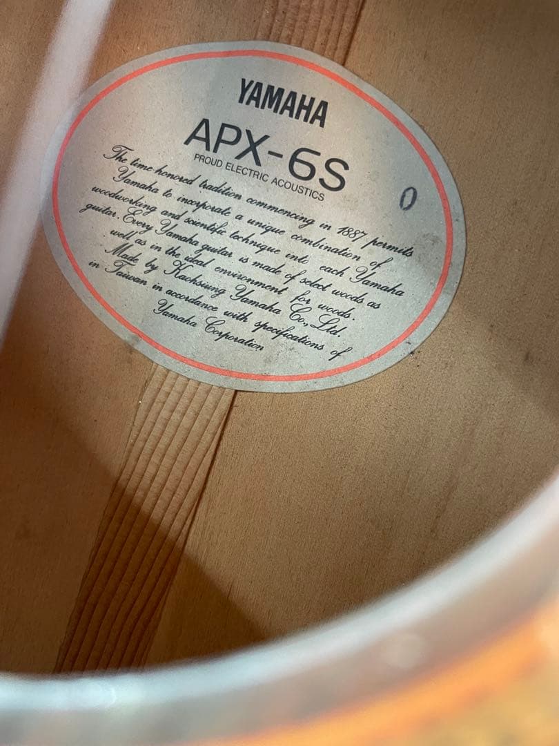 テ*ダ様 YAMAHA APX-6S エレクトリックアコースティックギター　ブラ