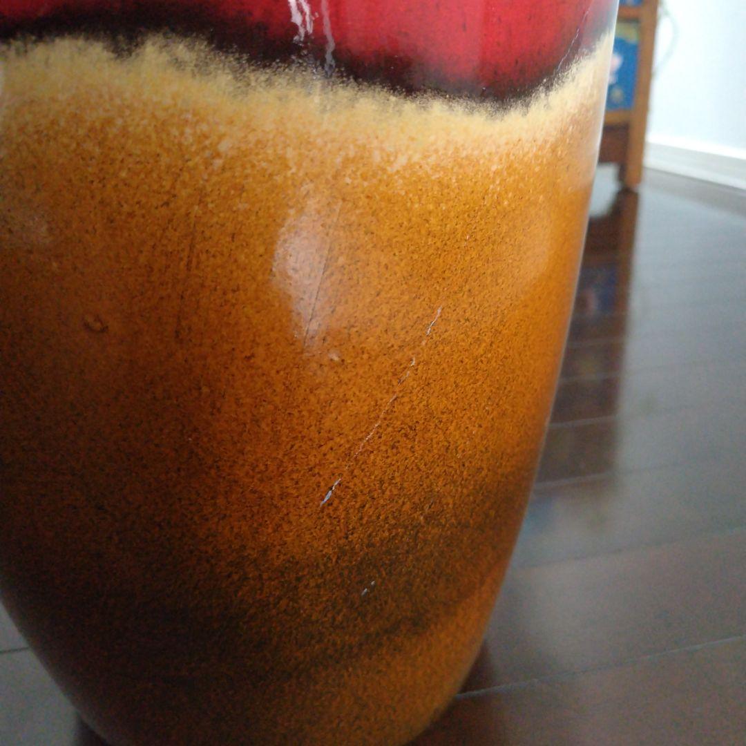 美品！ヴィンテージドイツ製 50-70年代FAT LAVA フラワーベース大型