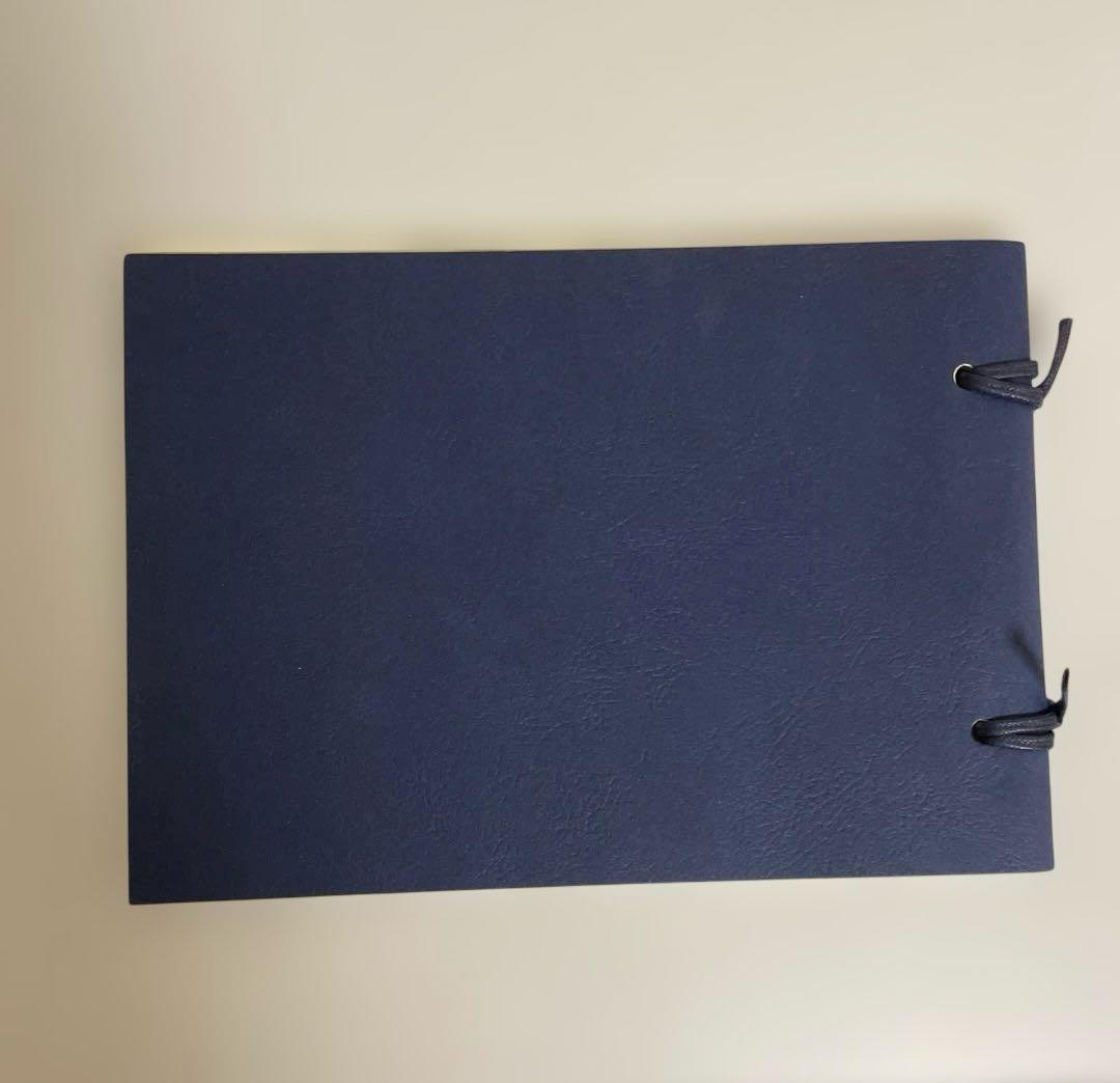 【匿名配送】未使用　ネイビー アドレス帳　文房具　年代物　レトロ