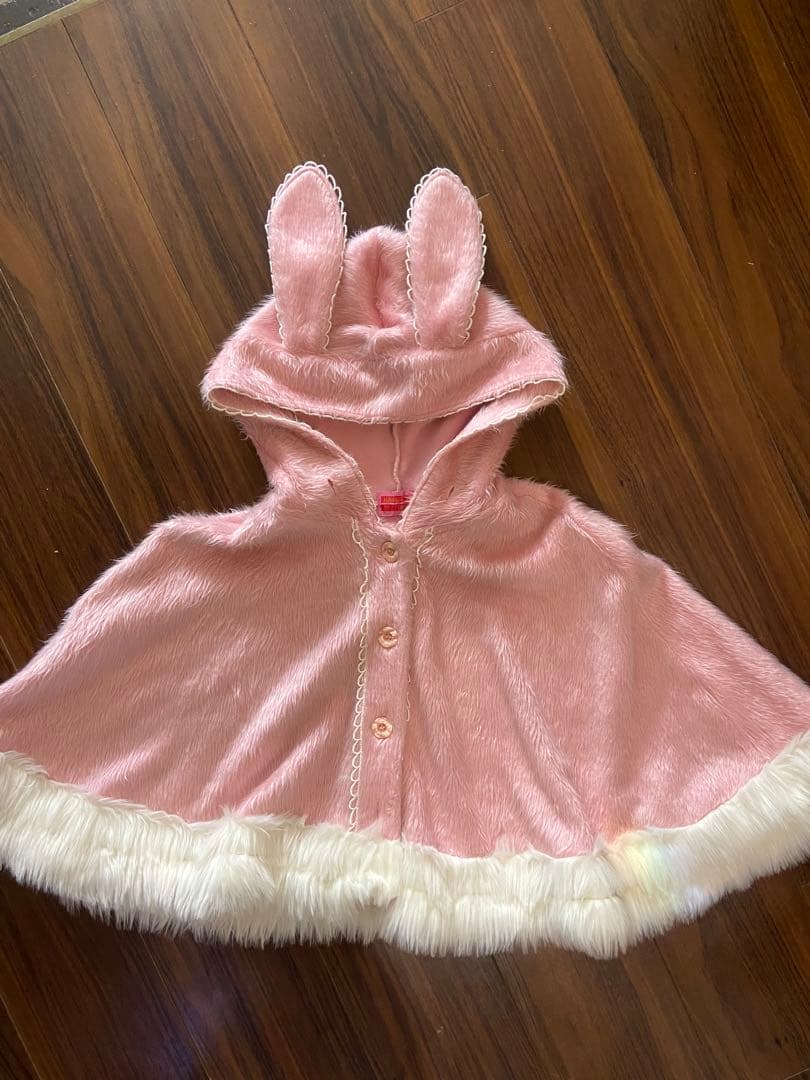 BABY THE STARS ウサ耳ふわふわケープ　ベイビー