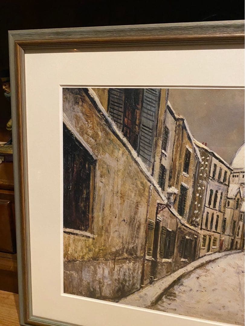 モーリス ユトリロ サン・ラススティック通り 額縁 アート インテリア