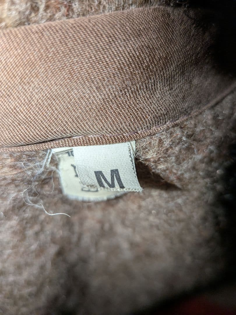 90's スイス軍　ウール ダッフルコートブランケット　 リメイク　M