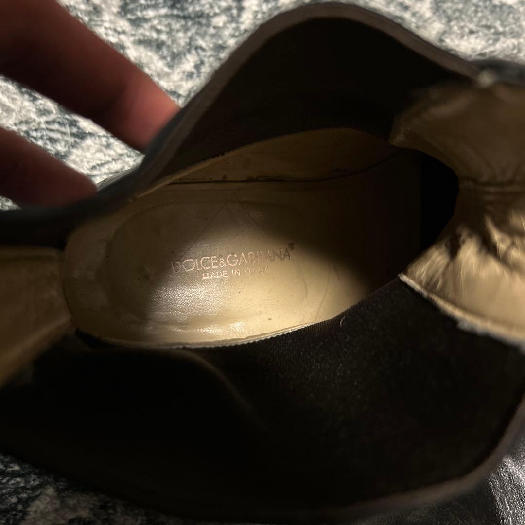り*い様 DOLCE&GABBANAレザー チェルシーブーツ　made in i