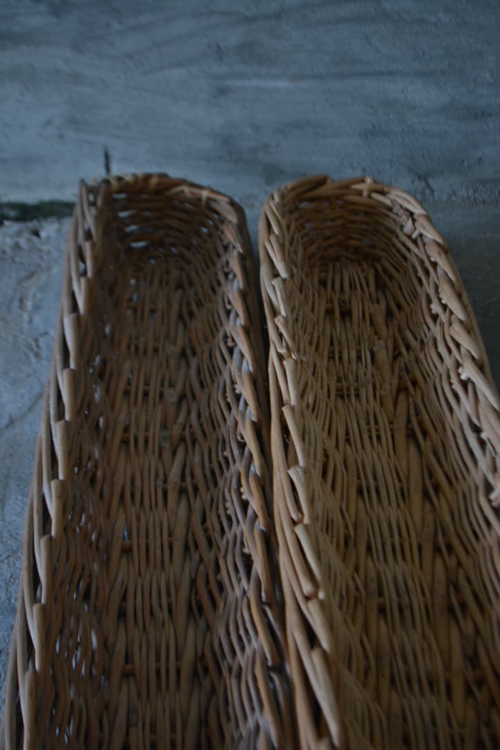 バゲット  フランスパン  バスケット  アンティーク  藤  H