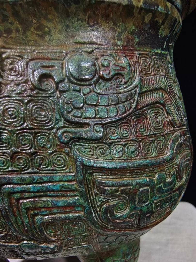 中国古美術品·旧蔵珍品·古青銅器·婦好鸮卤酒具·装酒器·文房置物·風水開運