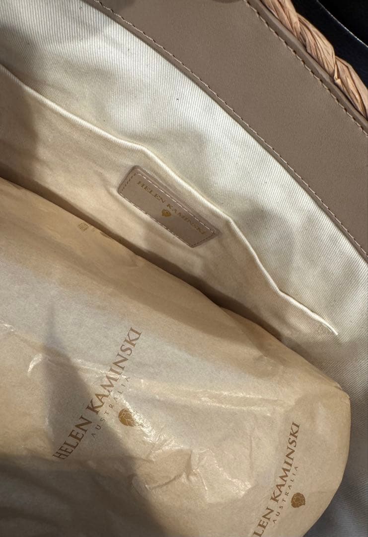 HELEN KAMINSKI ベージュ かごバッグ　美品