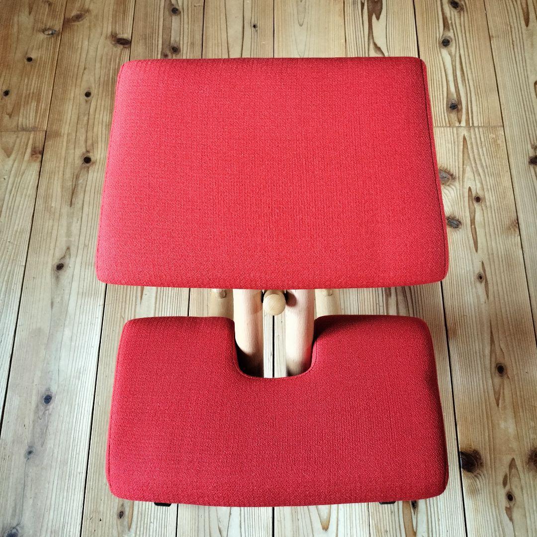 ストッケ ヴァリエール バランスチェア 赤 アタッチメント付き