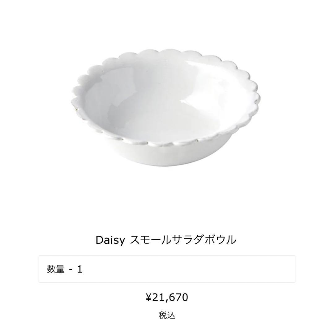 Astier de Villatte デイジー　サラダボウル　セット　アスティエ