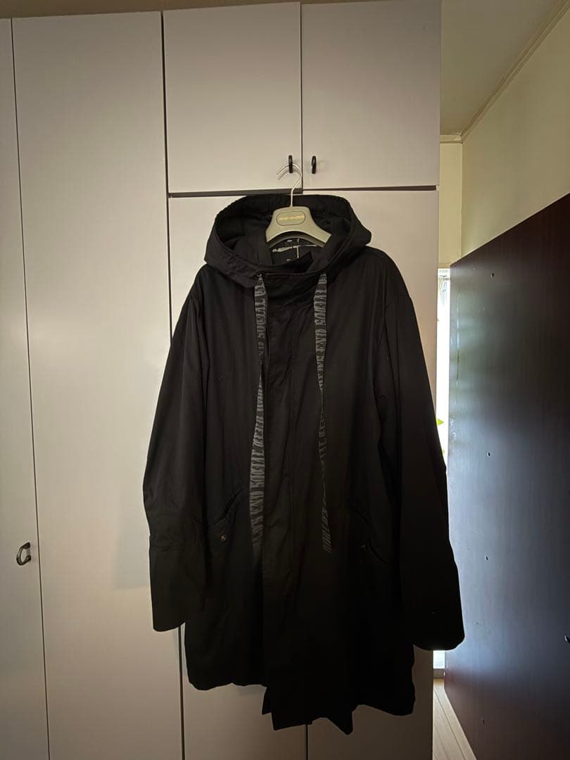 ケムリ　KmRii コットン　コート　ユニセックス　ブラック