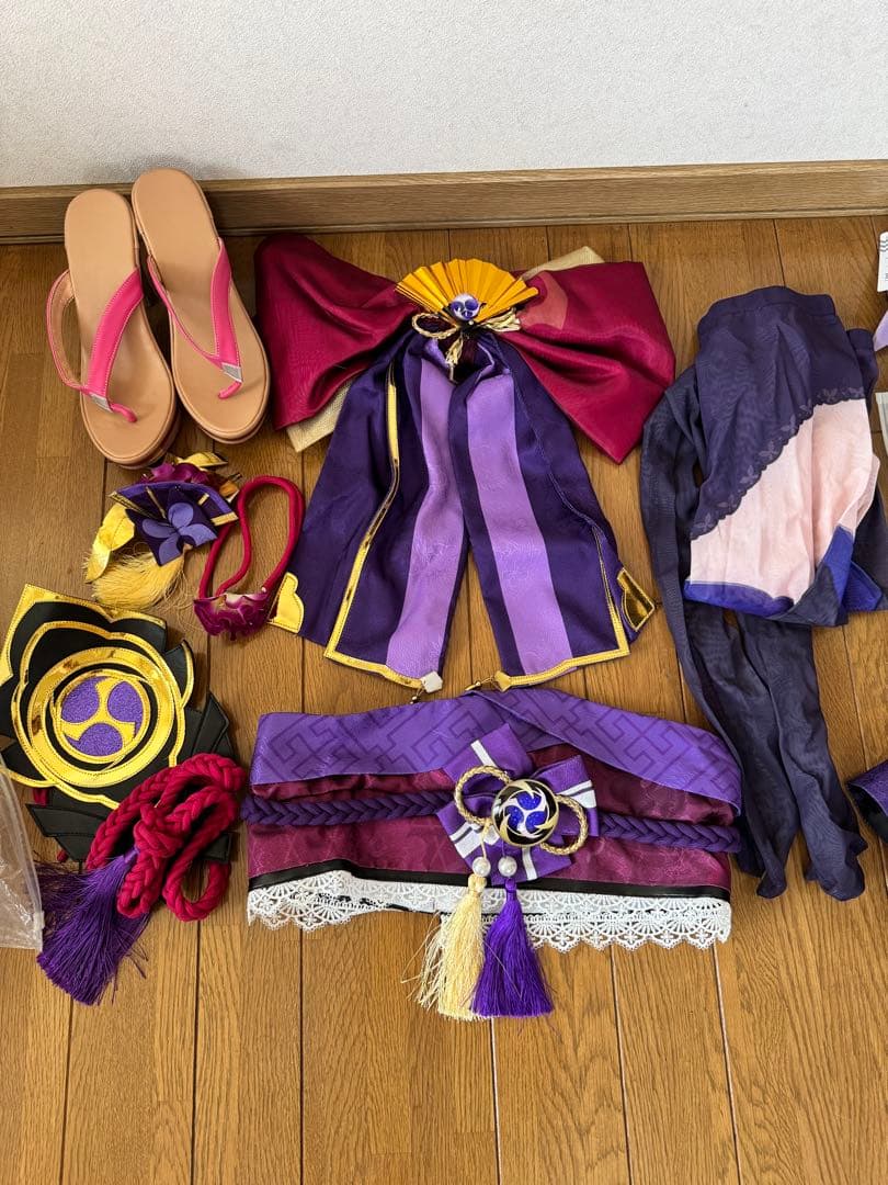 【※大幅値下げ】原神　雷電将軍　コスプレ一式　武器込み