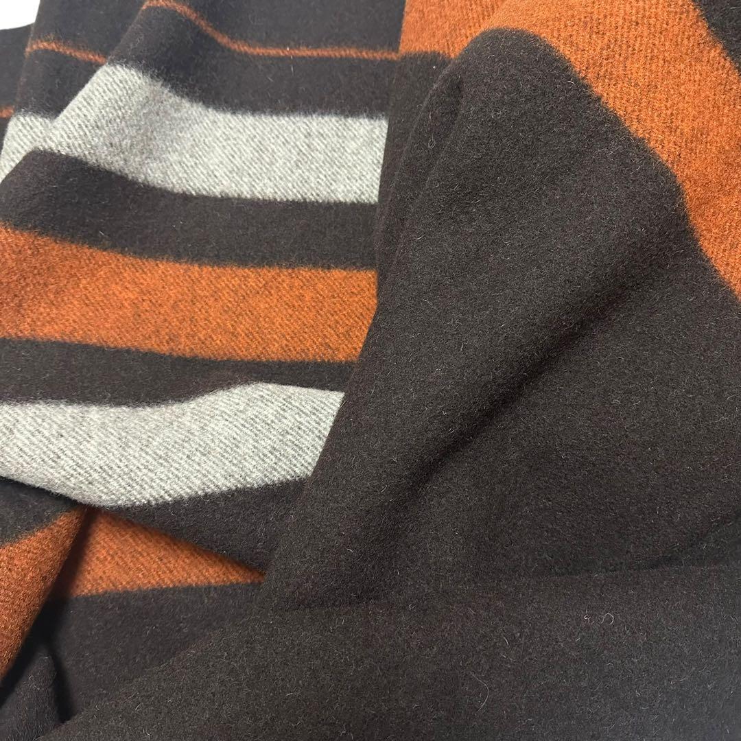 HERMÈS / エルメス　ロカバール　ブランケット　毛布　ボーダー柄