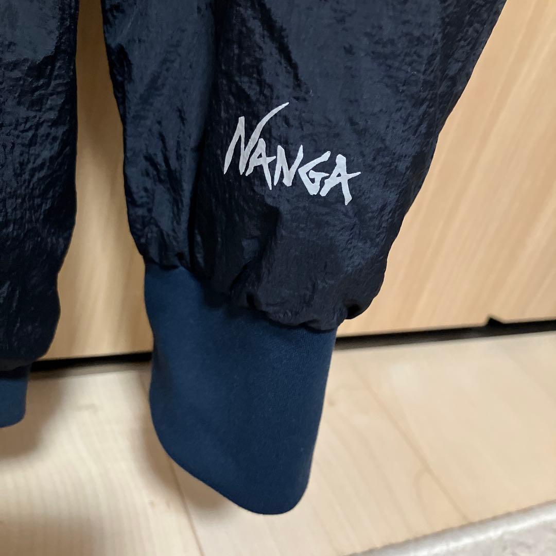 セール❗️ナンガ　ソフトダウン バーシティブルゾン　Mサイズ　ブラック