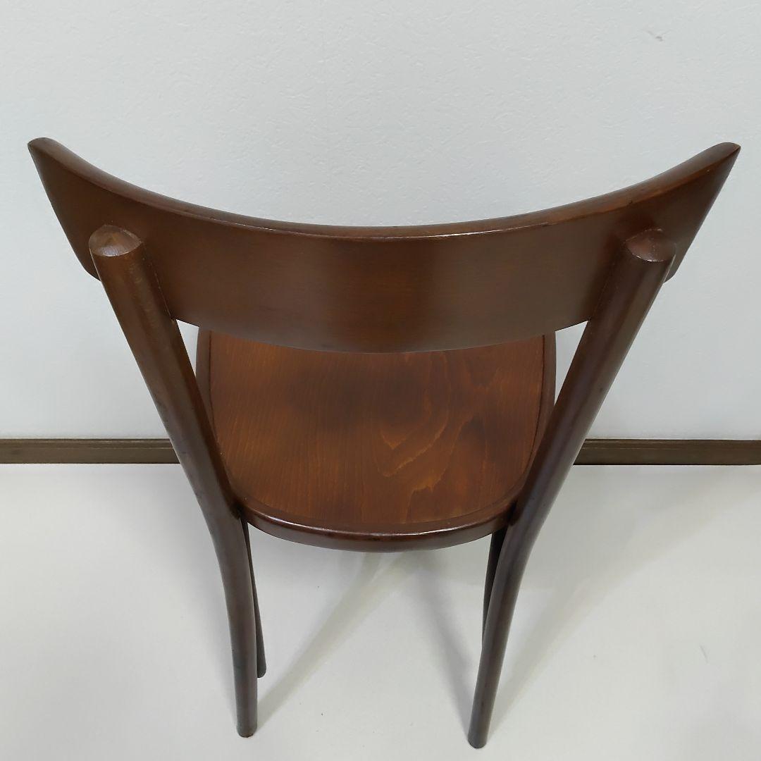 ③④ 2脚 フランス アンティーク レストラン ウッドチェア ベントウッドチェア