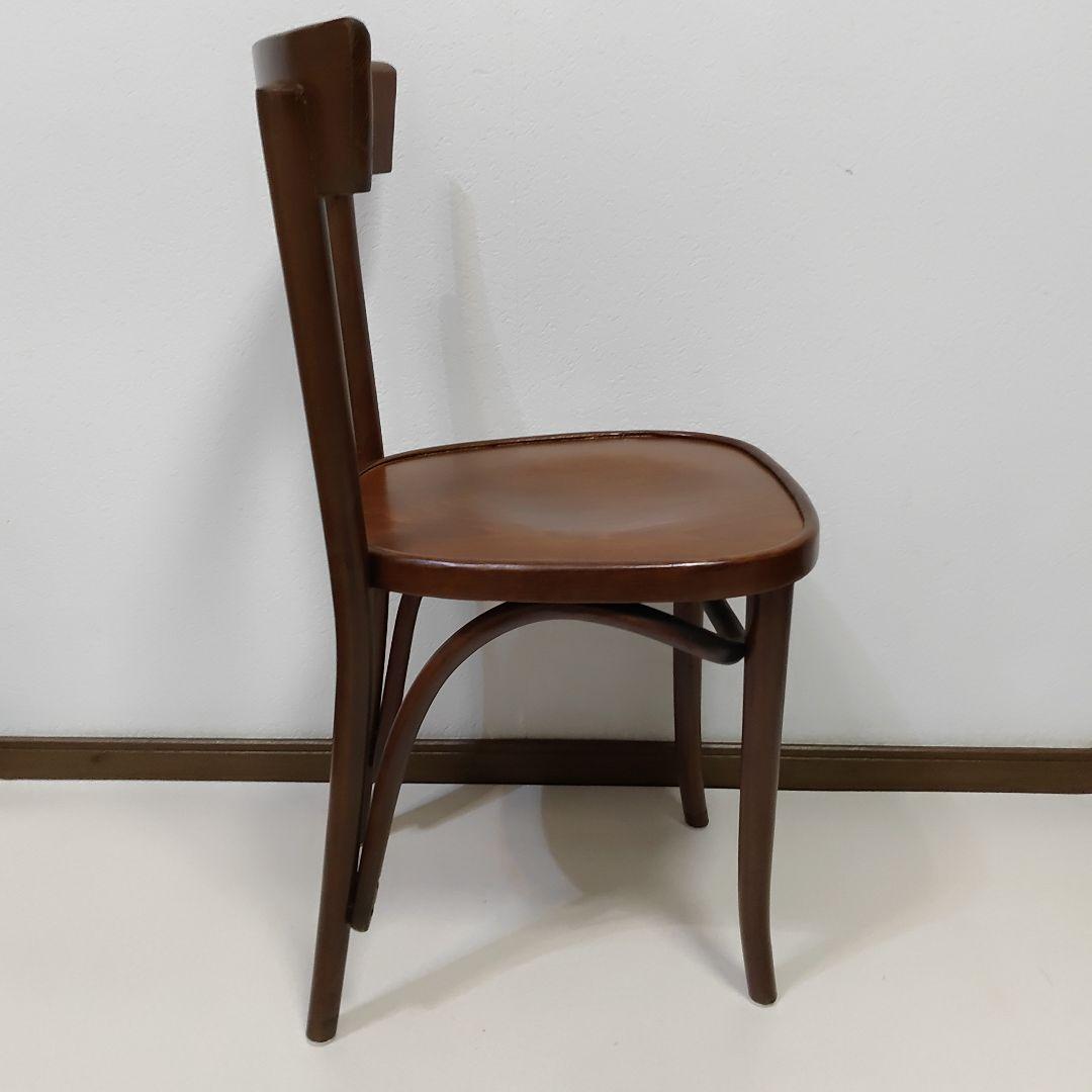 ③④ 2脚 フランス アンティーク レストラン ウッドチェア ベントウッドチェア