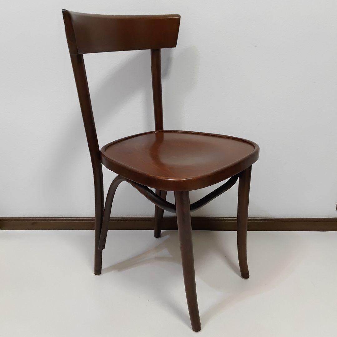 ③④ 2脚 フランス アンティーク レストラン ウッドチェア ベントウッドチェア