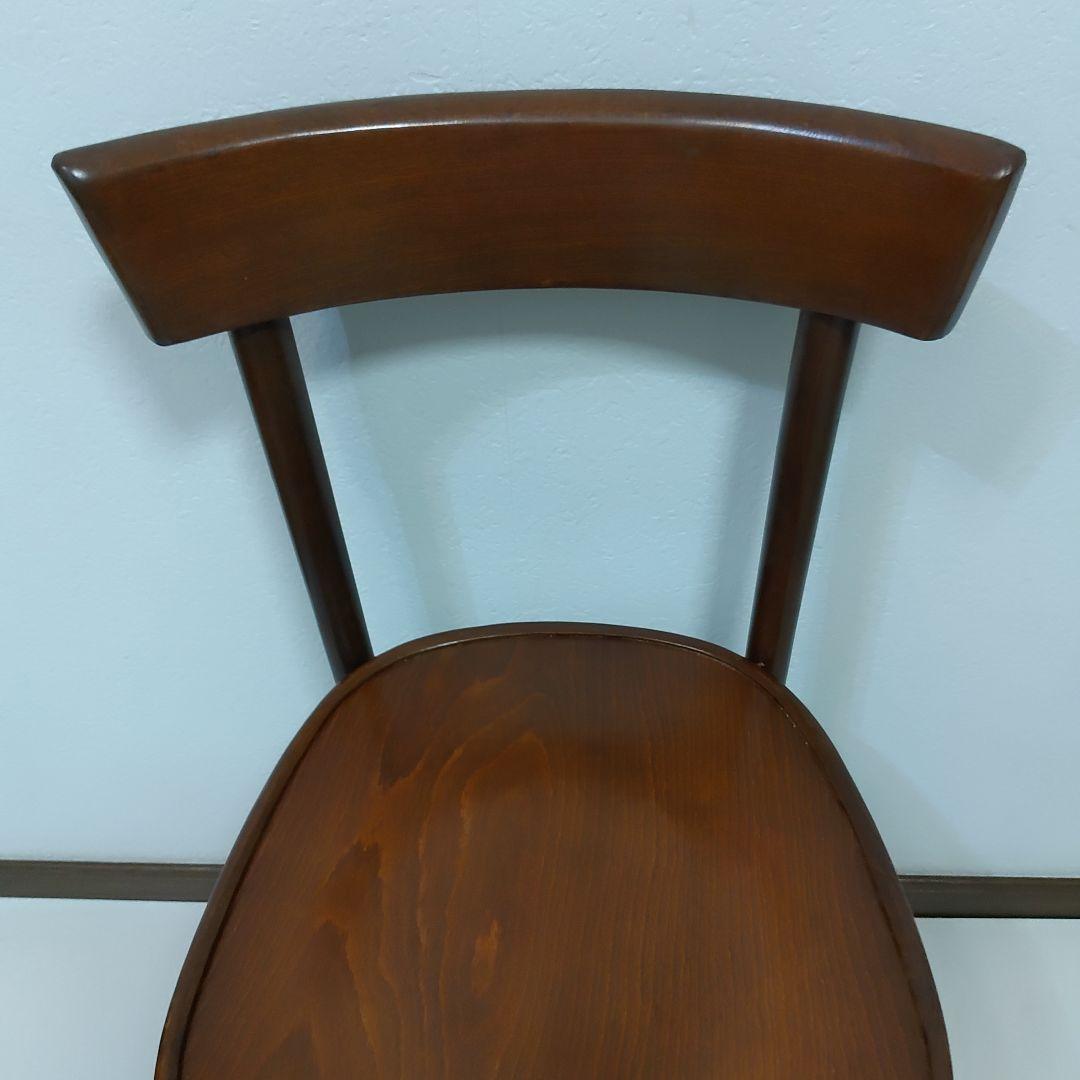 ③④ 2脚 フランス アンティーク レストラン ウッドチェア ベントウッドチェア