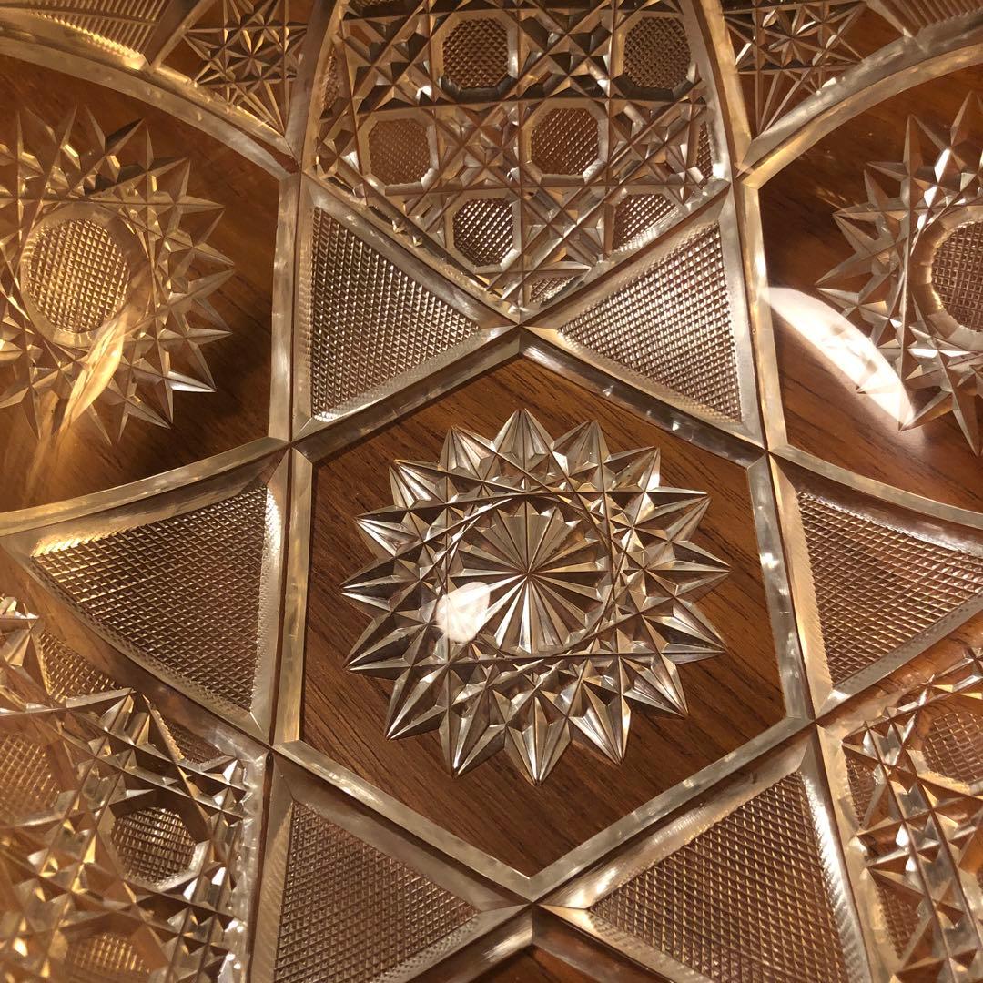 切子鉢　切子　時代物　そうめん鉢　アンティーク