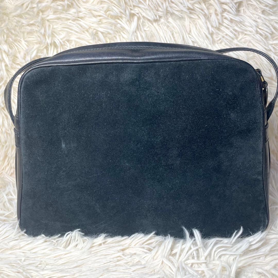 【レア✨】GUCCI ショルダーバッグ　スウェード　レザー シェリーライン