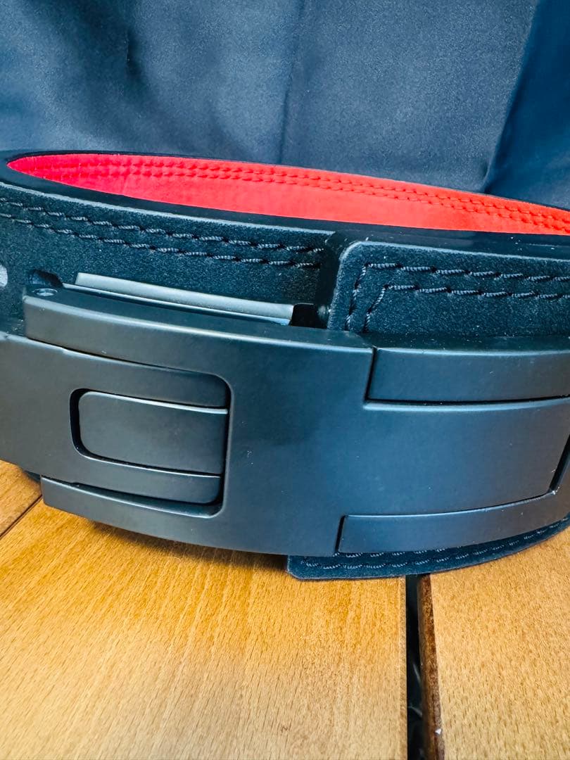 筋トレ パワーベルト レバーアクション式 高重量 本革 14mm厚 Mサイズ