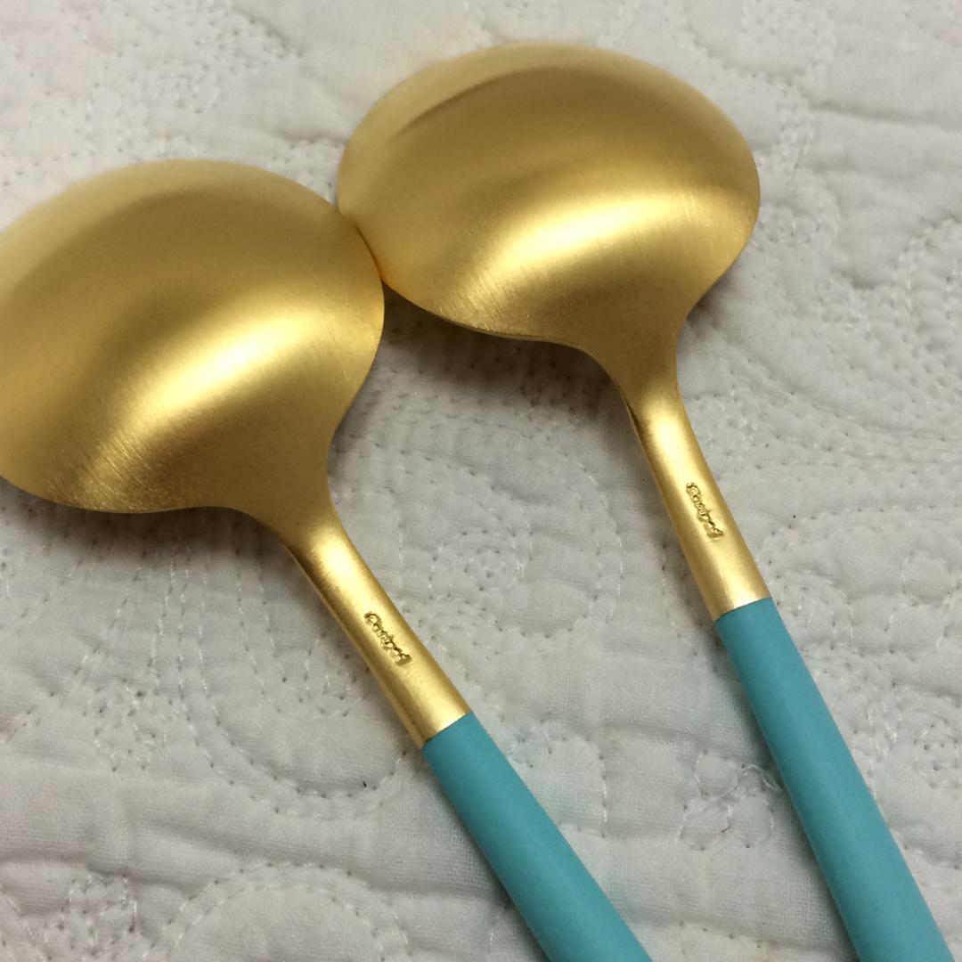セール価格！　クチポール　ＧＯＡ　ターコイズ＆ゴールド　ディナー３種×各２