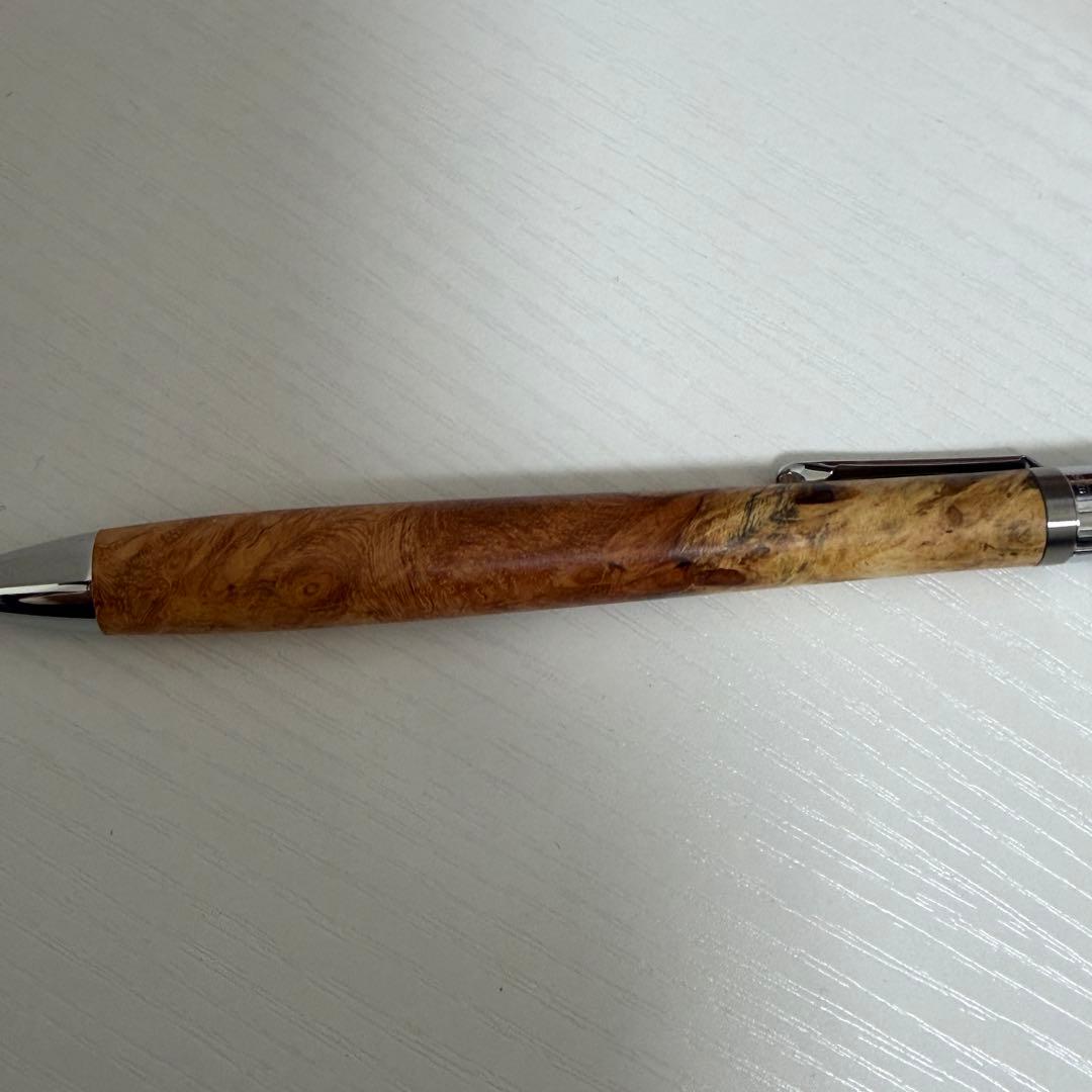 【新品未使用】工房楔 ルーチェペン（ボールペン）花梨紅白（こぶ杢）