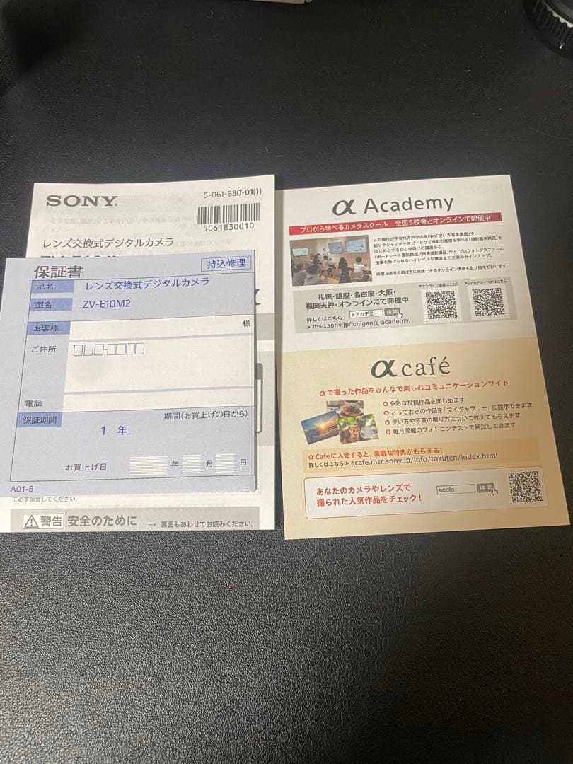 【専用】SONY ZV-E10M2 ミラーレス一眼 本体