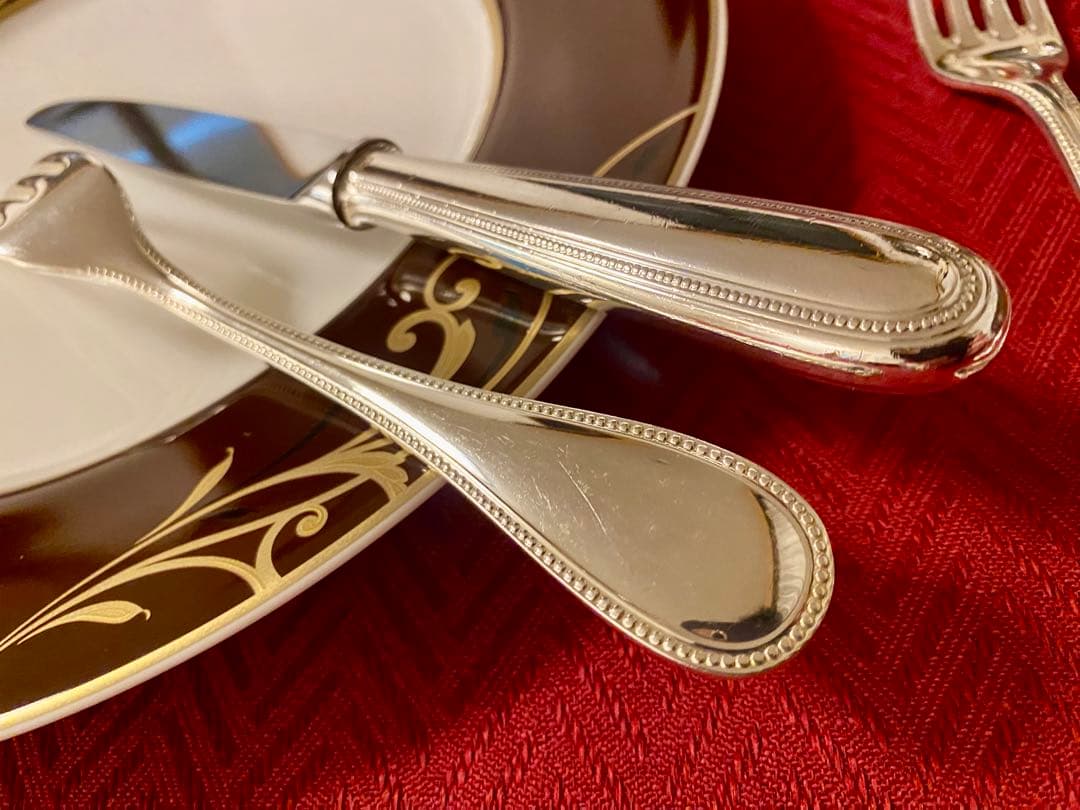 【spaceさま専用商品】クリストフル パール ナイフ・フォーク ペアセット