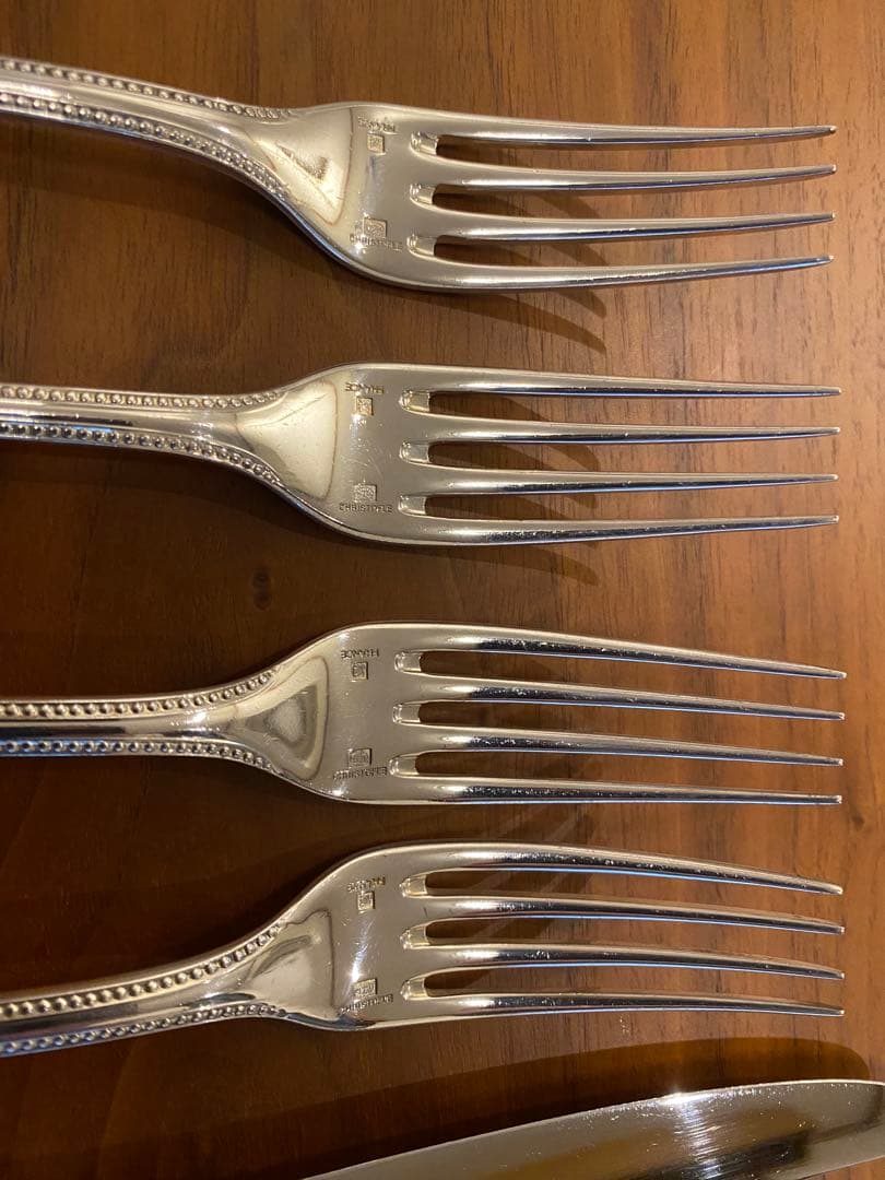 【spaceさま専用商品】クリストフル パール ナイフ・フォーク ペアセット