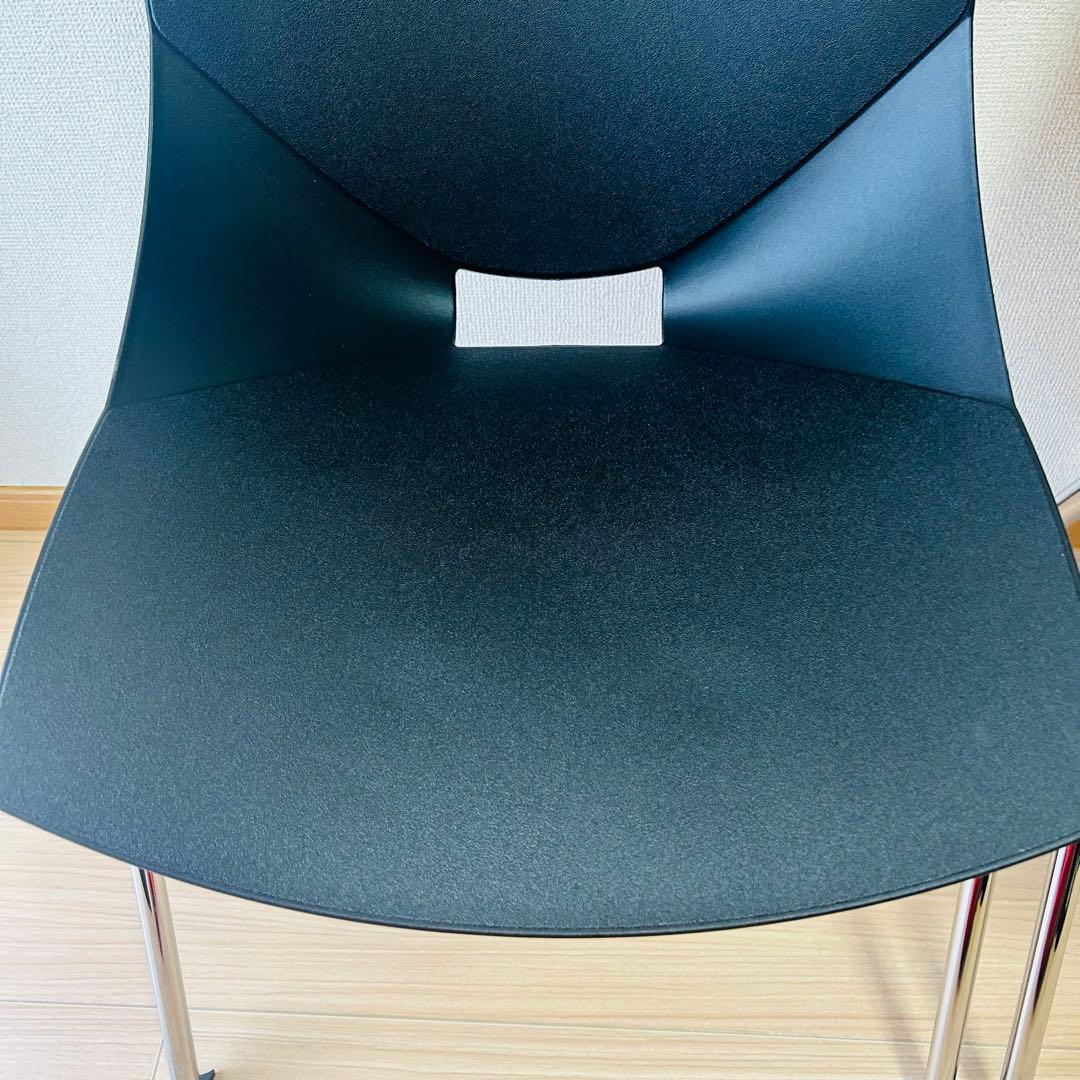 イタリア製　シンプルモダン KOSKA コスカチェア　2脚／ブラック