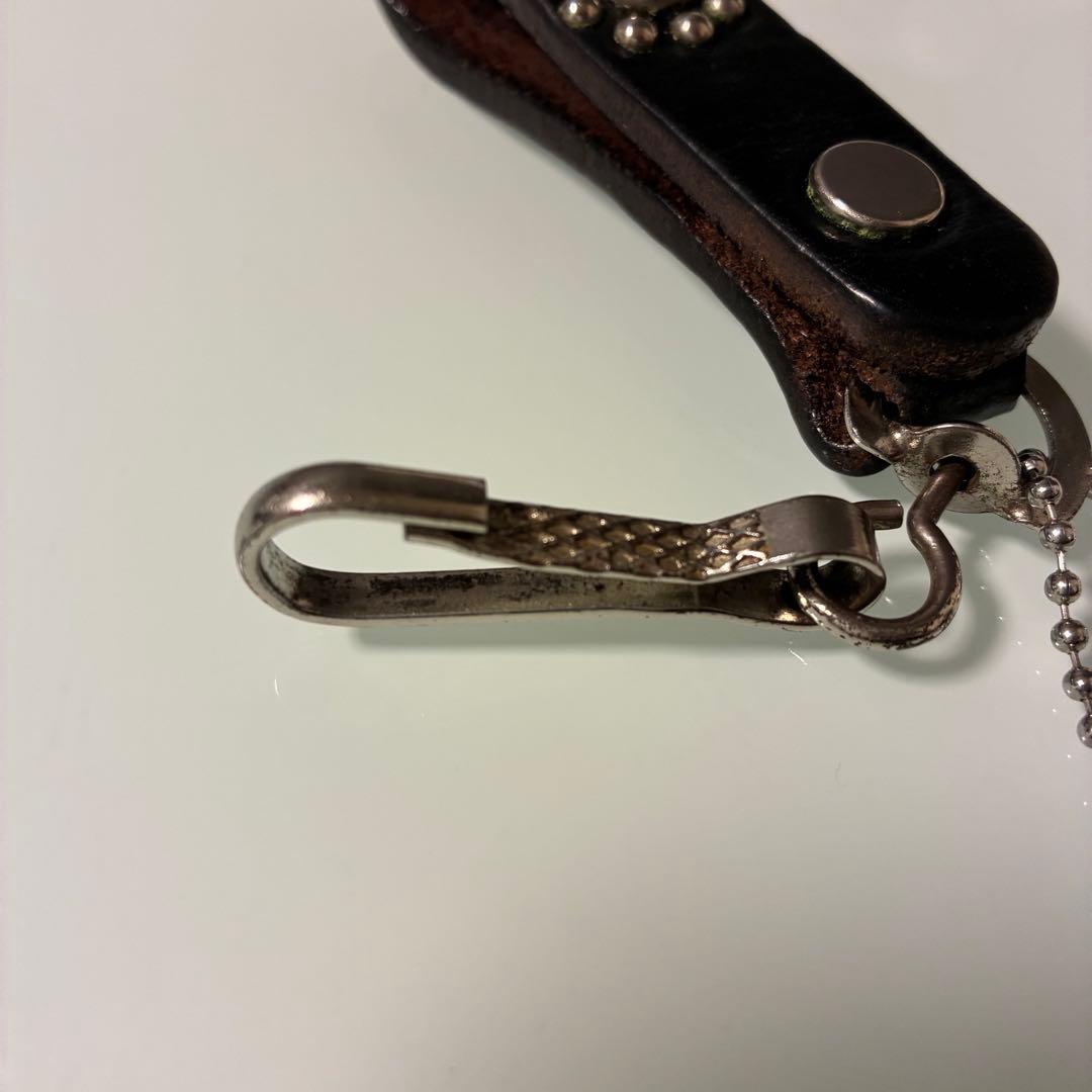 わ*ん様 HTC キーホルダー フラワー スタッズ ラインストーン レッド