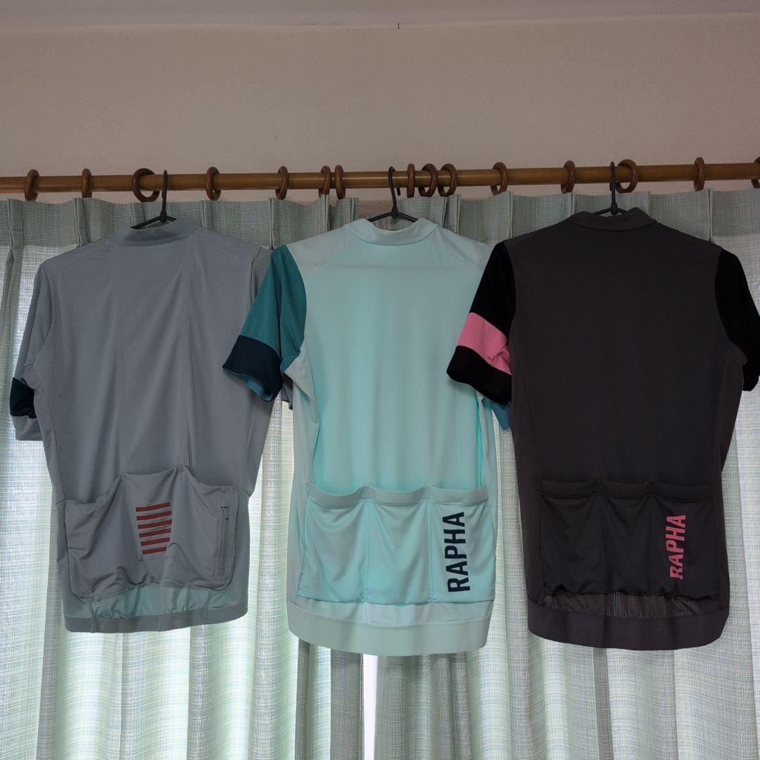 RAPHA サイクルジャージ 水色 グレー　メンズ　Mサイズ　半袖