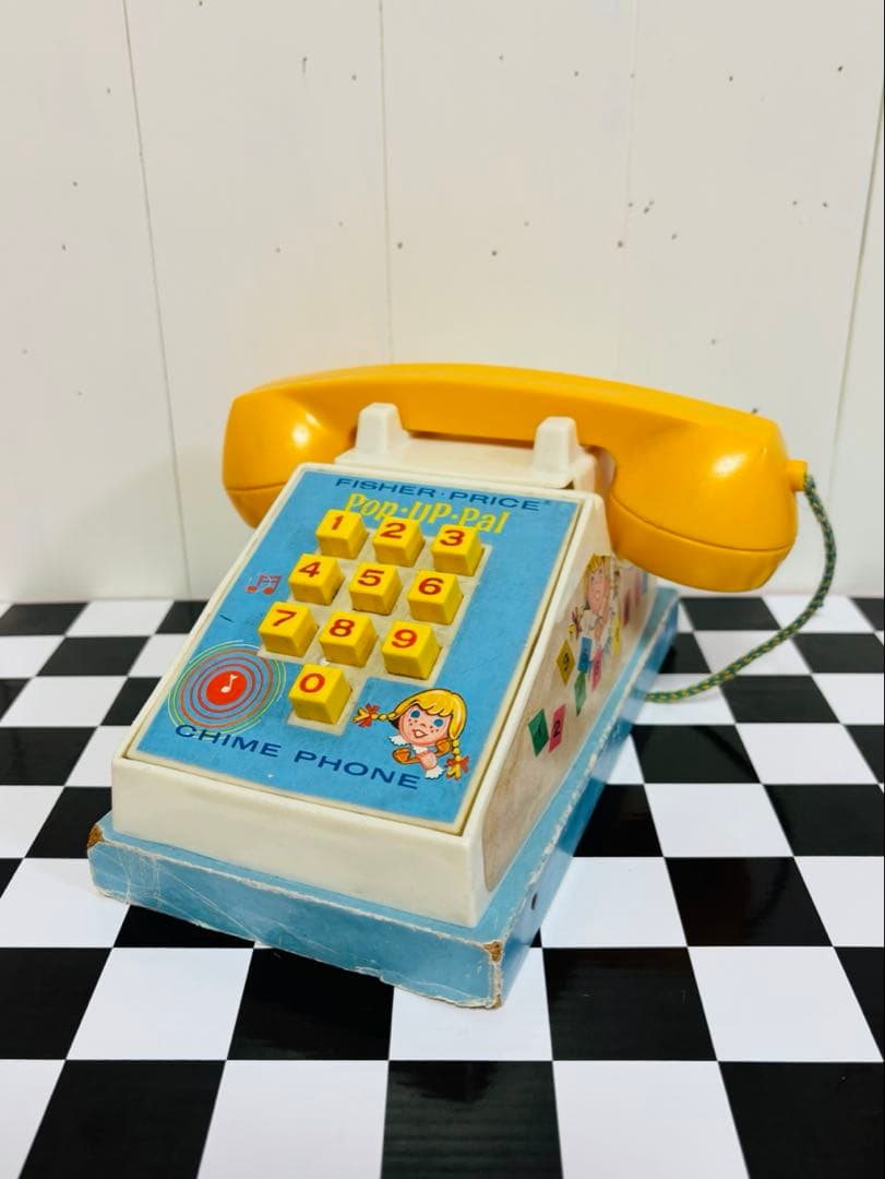 フィッシャープライス　Chime Phone ビンテージトイ　USA 1960