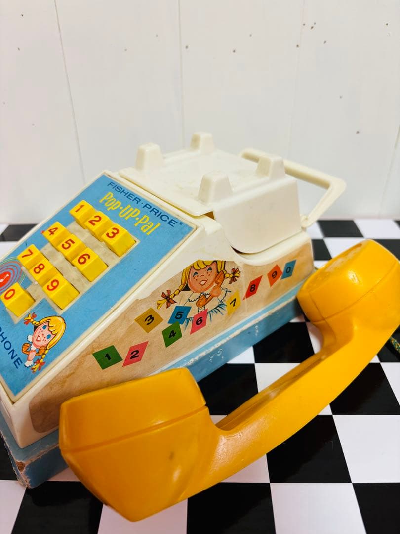 フィッシャープライス　Chime Phone ビンテージトイ　USA 1960
